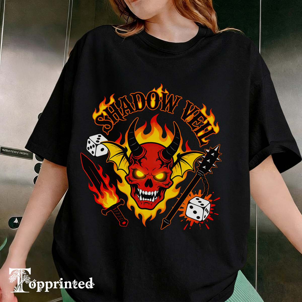 Shadow Hell Stranger Things Casual T-shirt