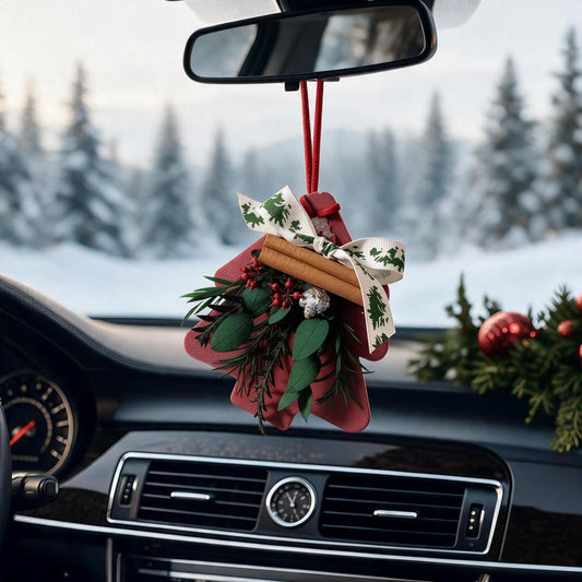 Wooden Christmas Scent Car Closet Ornament