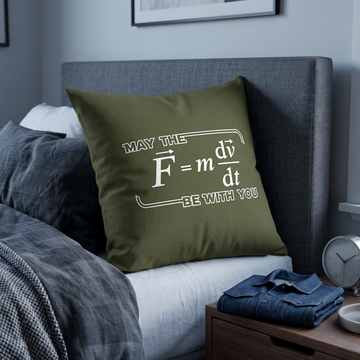 Linen Physics Formula Print Pillow