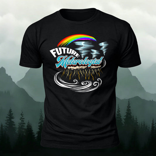 100% Cotton Future Meteorologist Graphic Breathable Tee