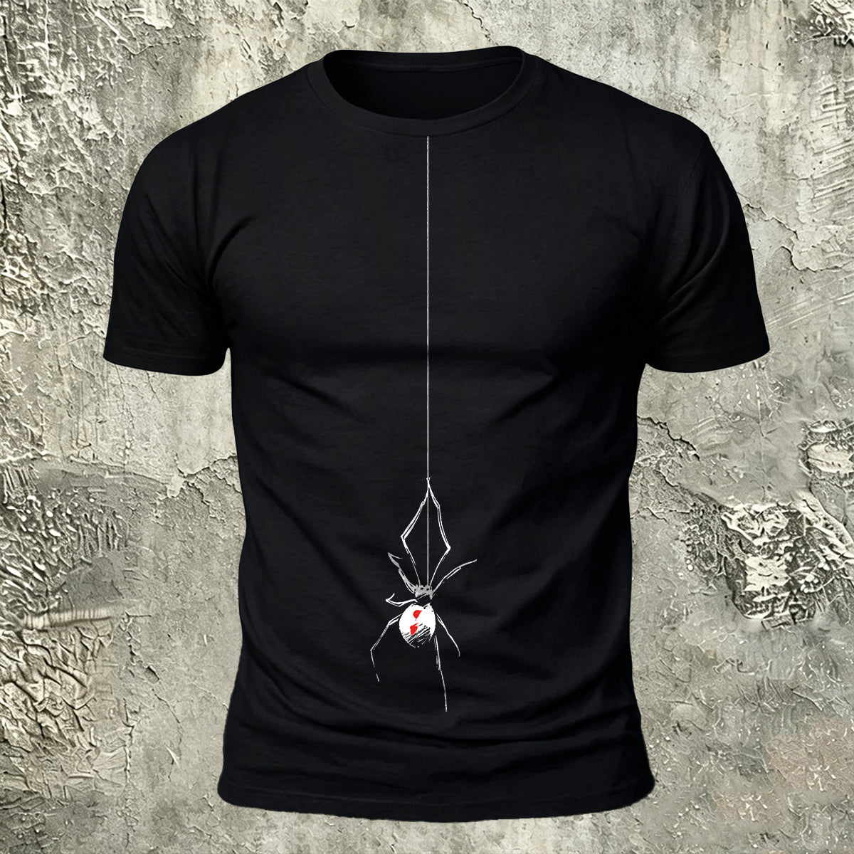 Spider Simple Print Casual 100% Cotton T-Shirt
