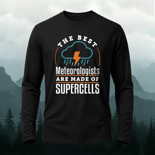Premium Cotton Meteorologist Print Long Sleeve T-Shirt