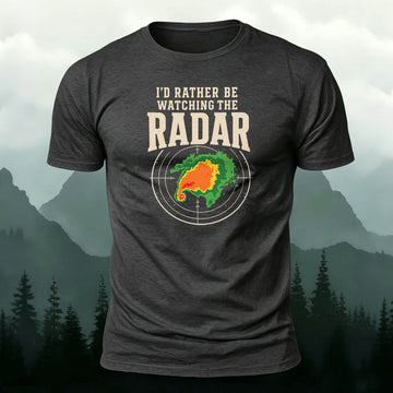 100% Cotton Funny Meteorology Radar Casual Tee