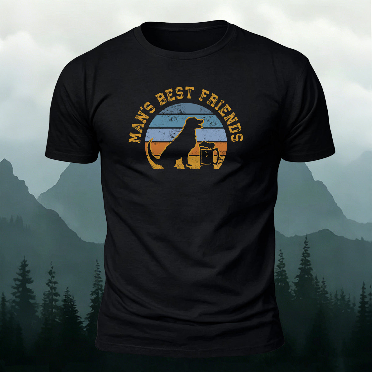 100% Cotton Man’s Best Friend Crew-Neck T-Shirt