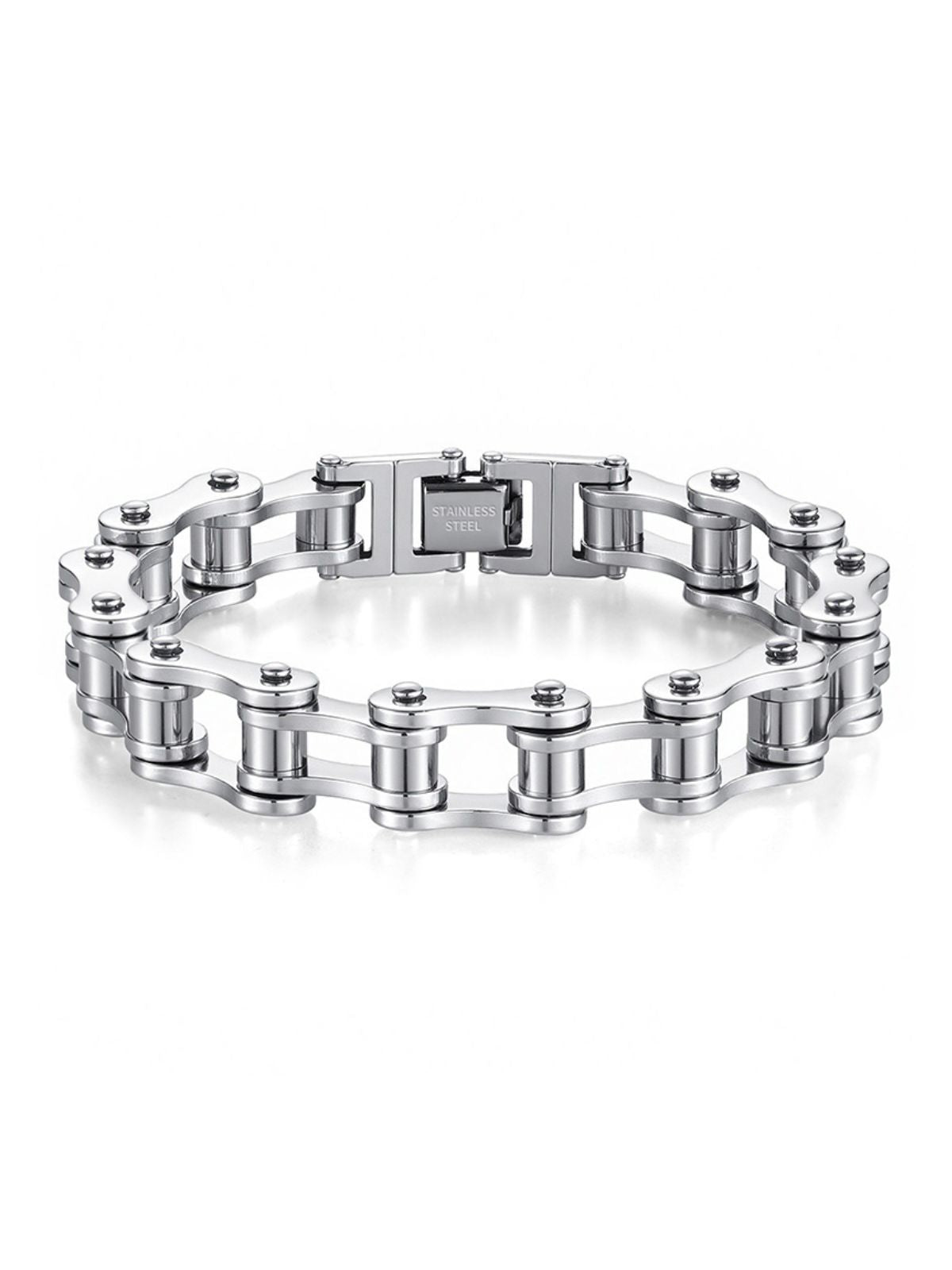 Trendy Rock-Style Custom Bike Titanium-Steel Bracelet