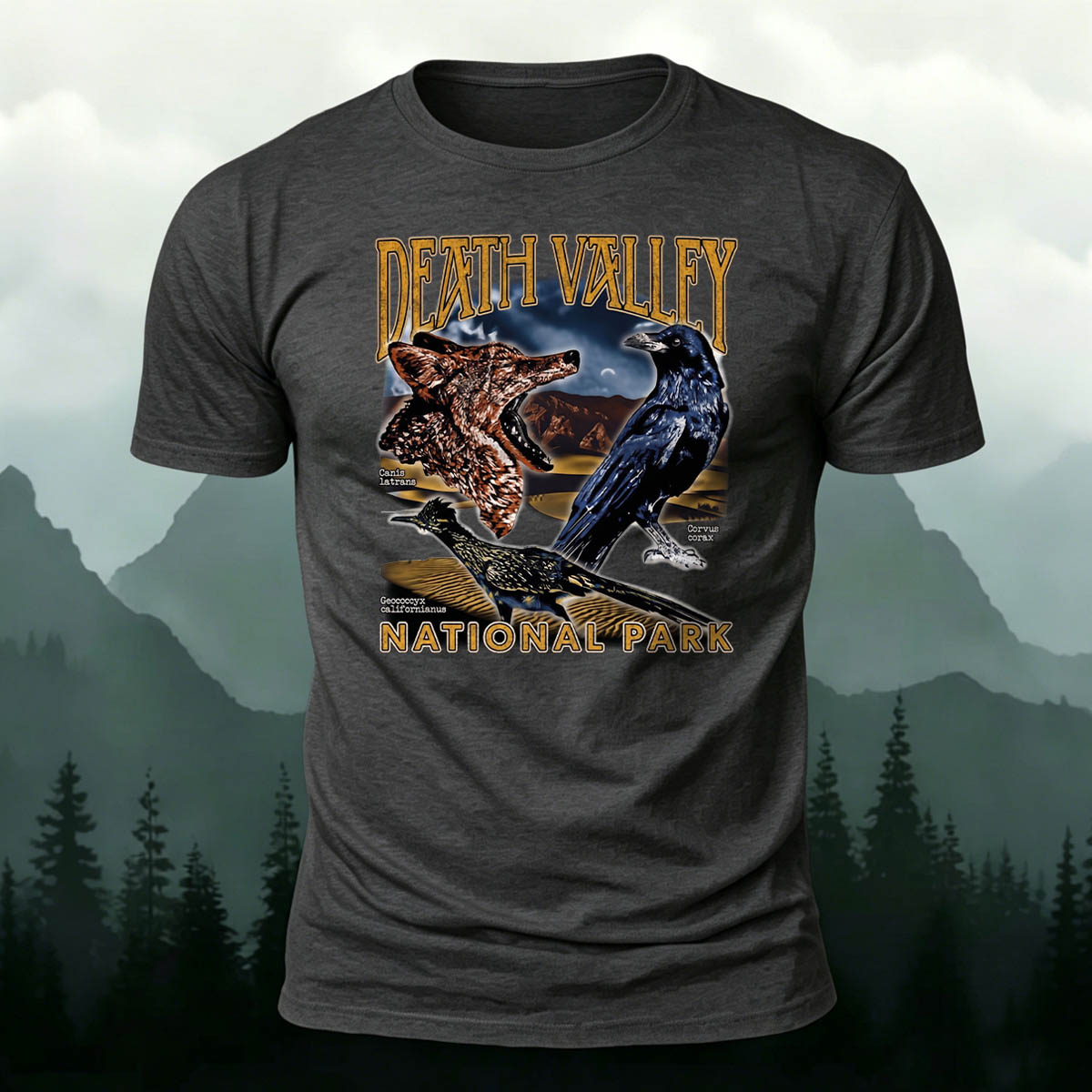 Sublimation Vintage Death Valley National Park Casual Tee