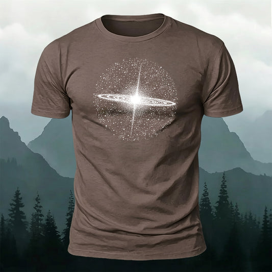 DTG Astronomical Print Round Neck T-Shirt