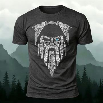 Odin Totem Printed Short Sleeve T-Shirt