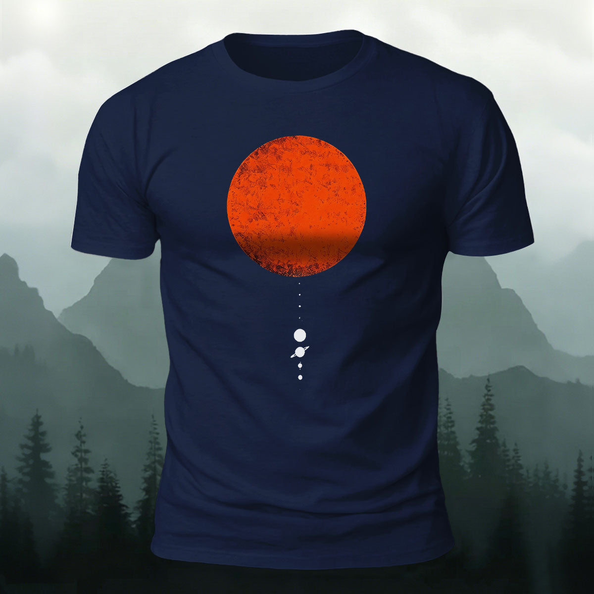 Beautiful Planet Minimalist Pattern Breathable cotton T-Shirt