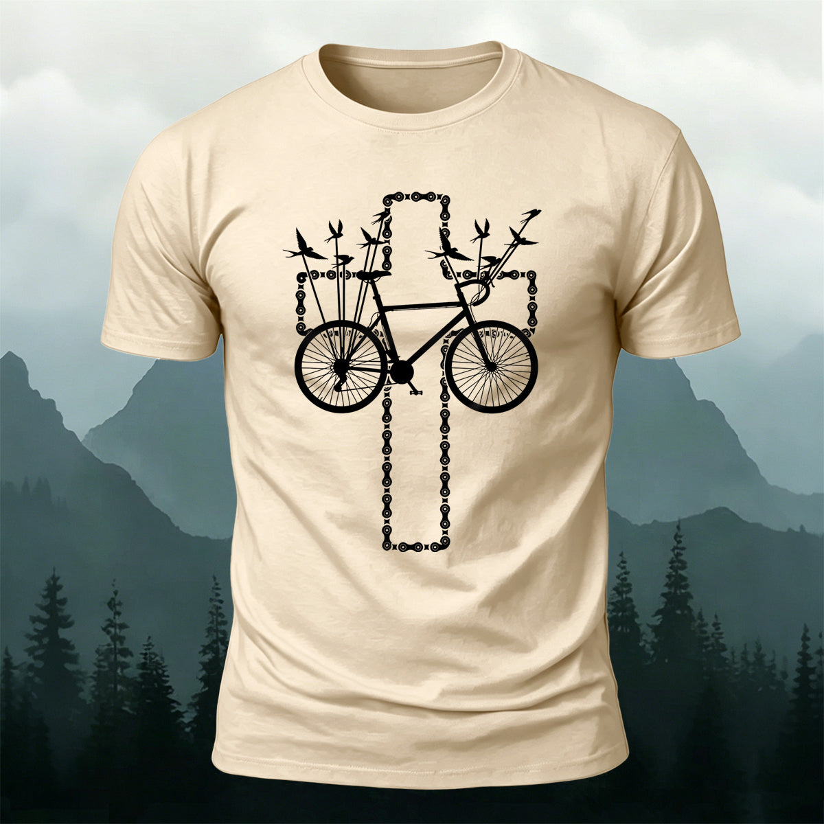 Artistic Riding Cross Casual Outdoor Breathable T-Shirt