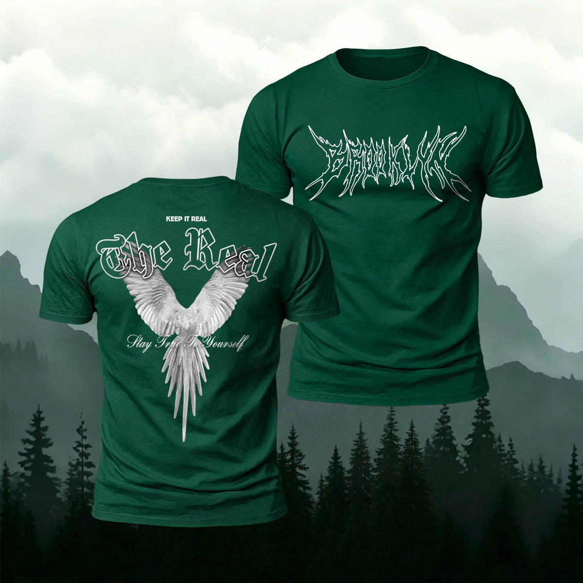 Retro-Style Phoenix Print Casual Cotton T-Shirt
