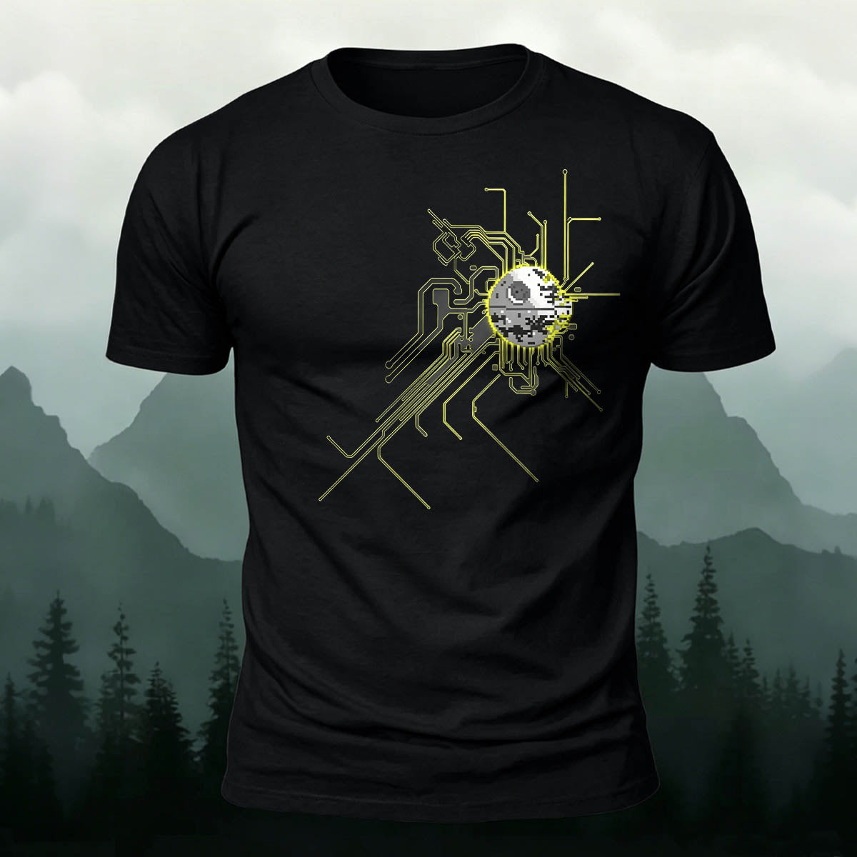 Artistic Linear Personalized Casual Skin-friendly T-shirt