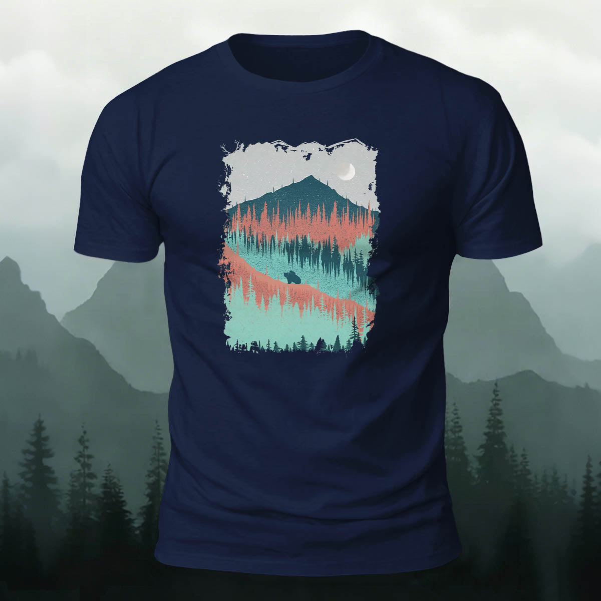 Mountain Outdoor Breathable Crew Neck T-Shirt