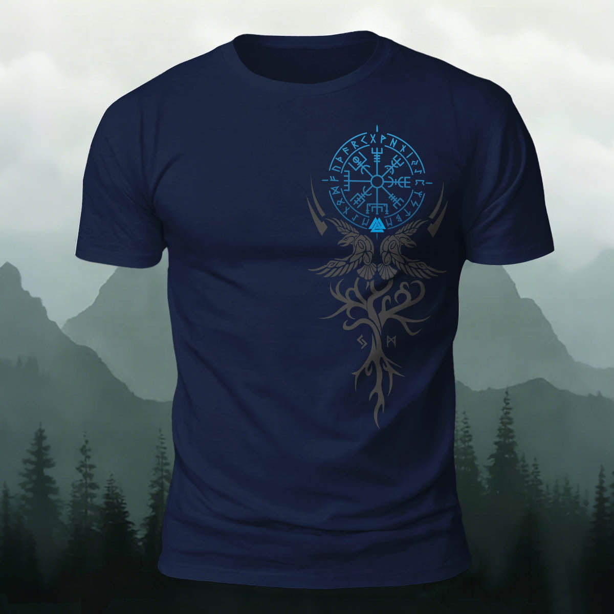 Sublimation Viking Classic Totem Casual T-Shirt