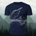 Sublimation  Line Art Cycling Graphic Casual Tee