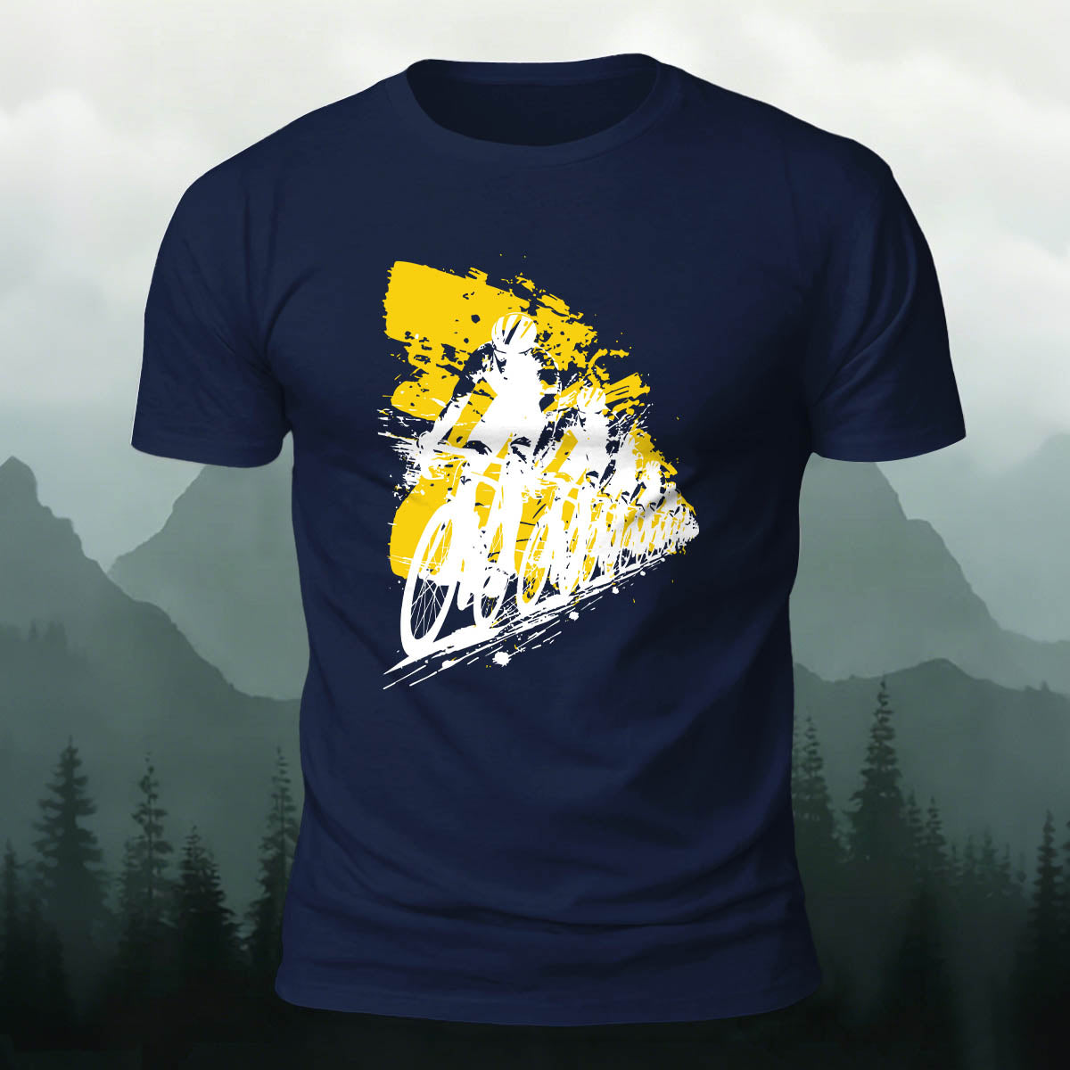 Cycling Team Art Print Comfortable Cotton T-Shirt