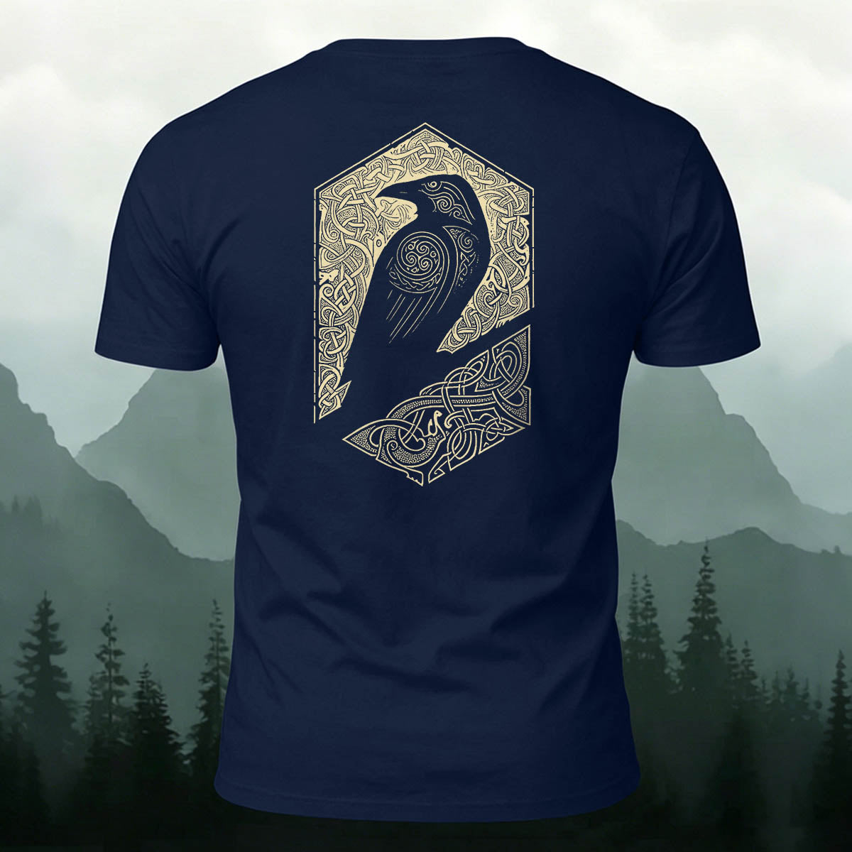 Mystic Totem Bird Casual Premium Cotton T-Shirt
