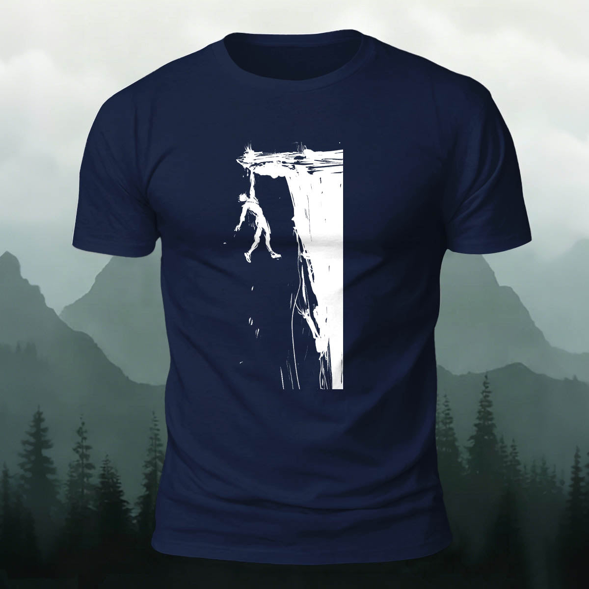 Rock Climbing Adventure Casual Outdoor Cotton T-Shirt