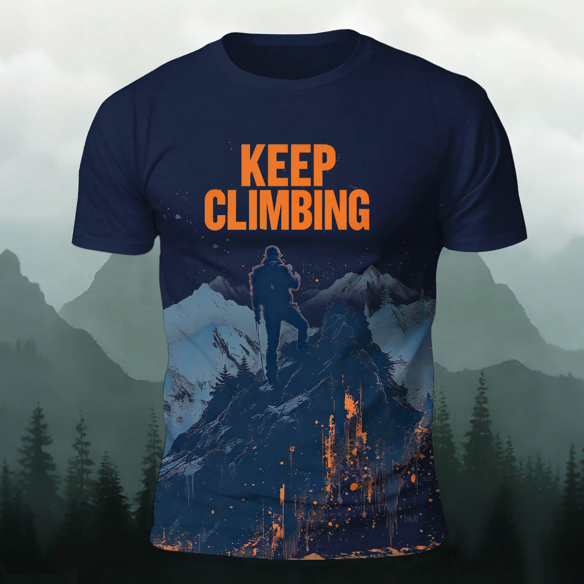 Keep Climbing Comfortable Cotton T-Shirt