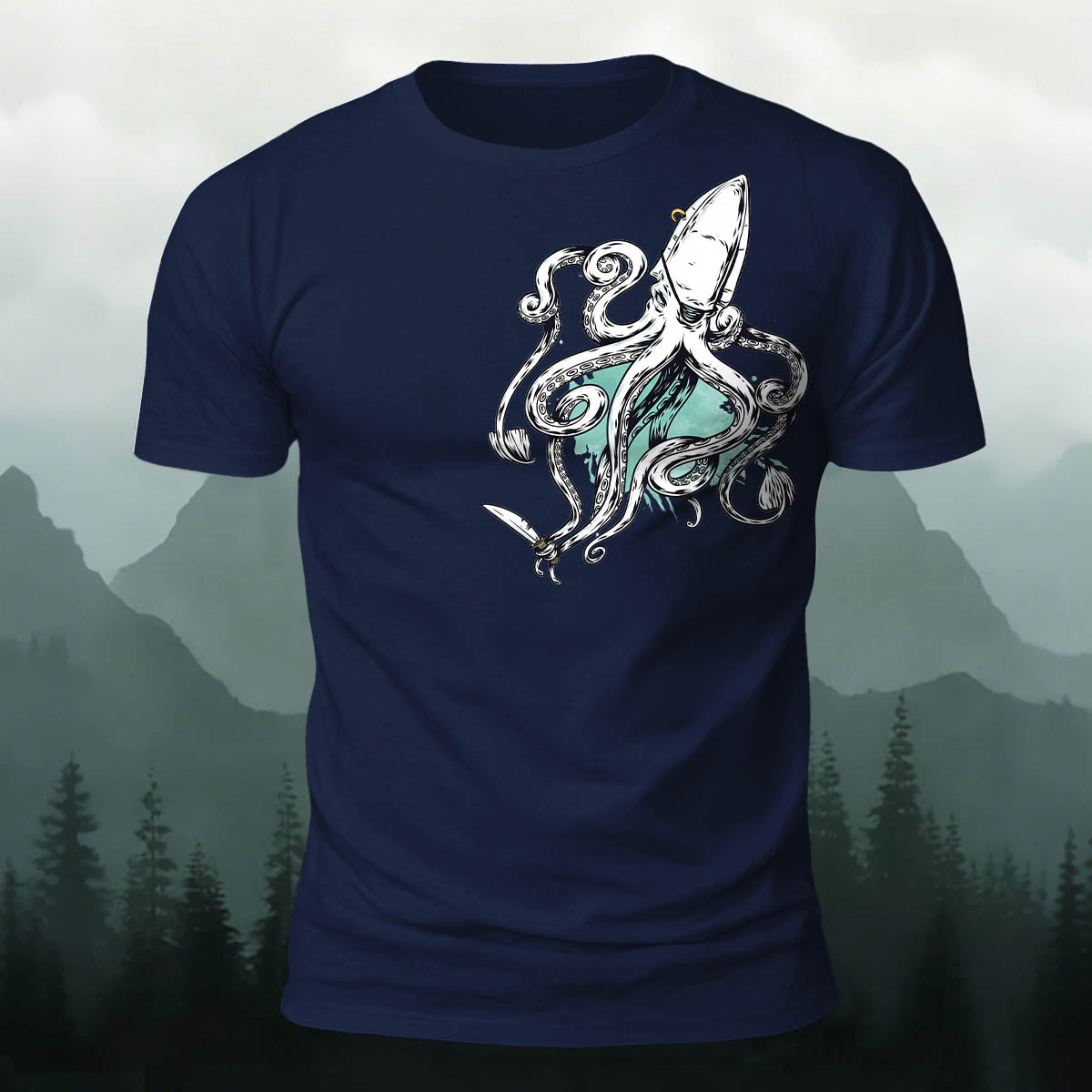 Retro Squid Outdoor Soft Breathable T-Shirt
