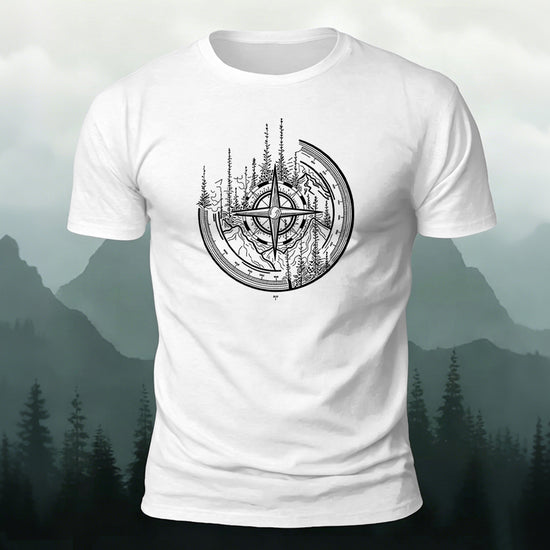 Design-style Pattern Outdoor Trendy Premium Cotton Tee White