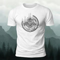 Design-style Pattern Outdoor Trendy Premium Cotton Tee White
