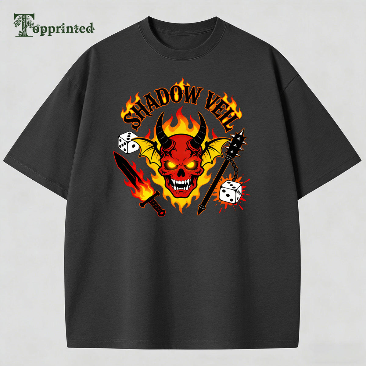 Shadow Hell Stranger Things Casual T-shirt