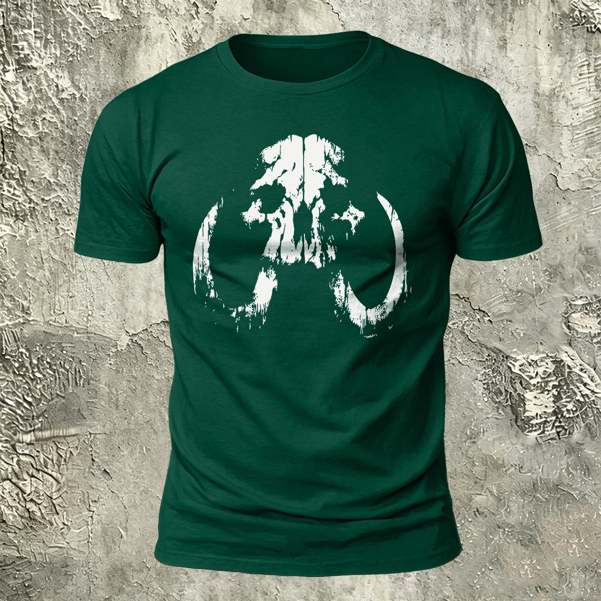 Lung Silhouette Print Cotton Crew-Neck T-Shirt