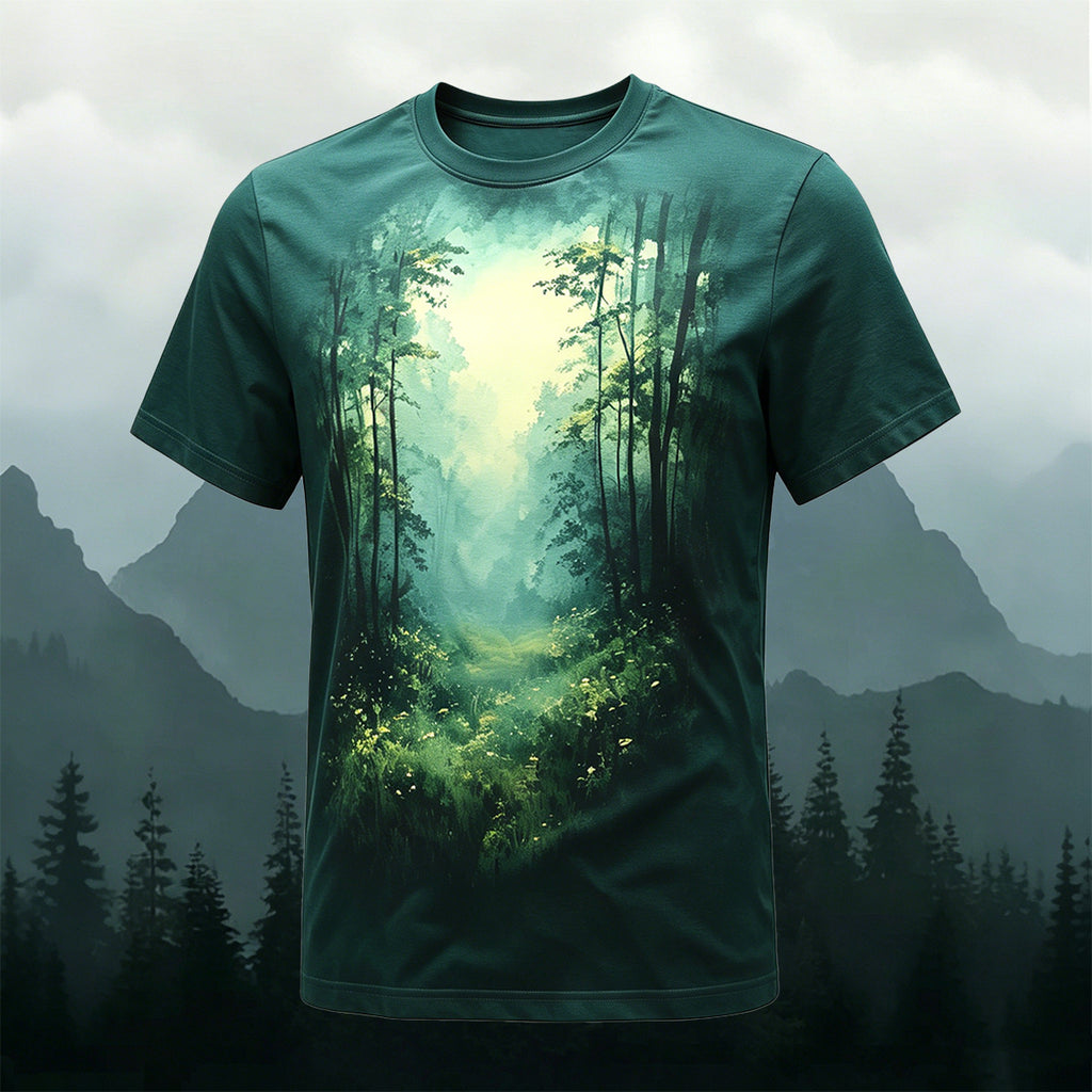 Mysterious Valley Natural Style Comfortable T-Shirt 1