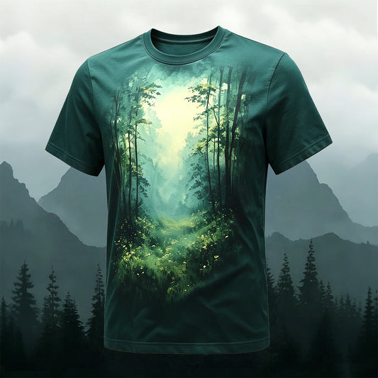 Mysterious Valley Natural Style Comfortable T-Shirt 1