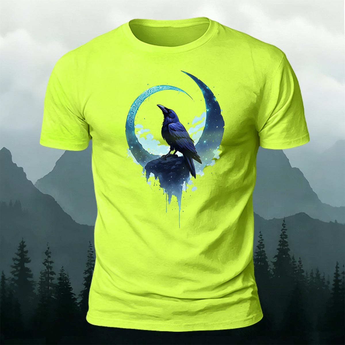 Bird Print Fashion Casual Premium Cotton T-Shirt