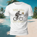 Fun Gorilla Beer Print Casual Skin-Friendly T-Shirt