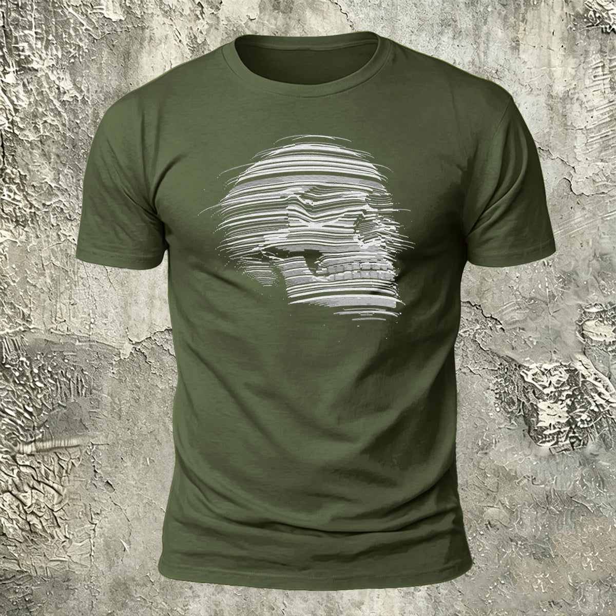 Skull-Print Cotton Casual Versatile T-Shirt