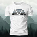 Geometric Pattern Print Soft-touch Feel Casual T-Shirt