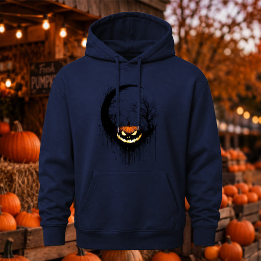 Gothic Dark Fantasy Pumpkin Halloween Casual Hoodie