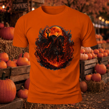 Headless Horseman Printed Short Sleeve T-Shirt