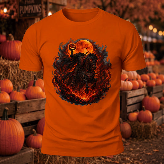 Headless Horseman Printed Short Sleeve T-Shirt