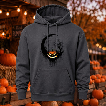 Gothic Dark Fantasy Pumpkin Halloween Casual Hoodie