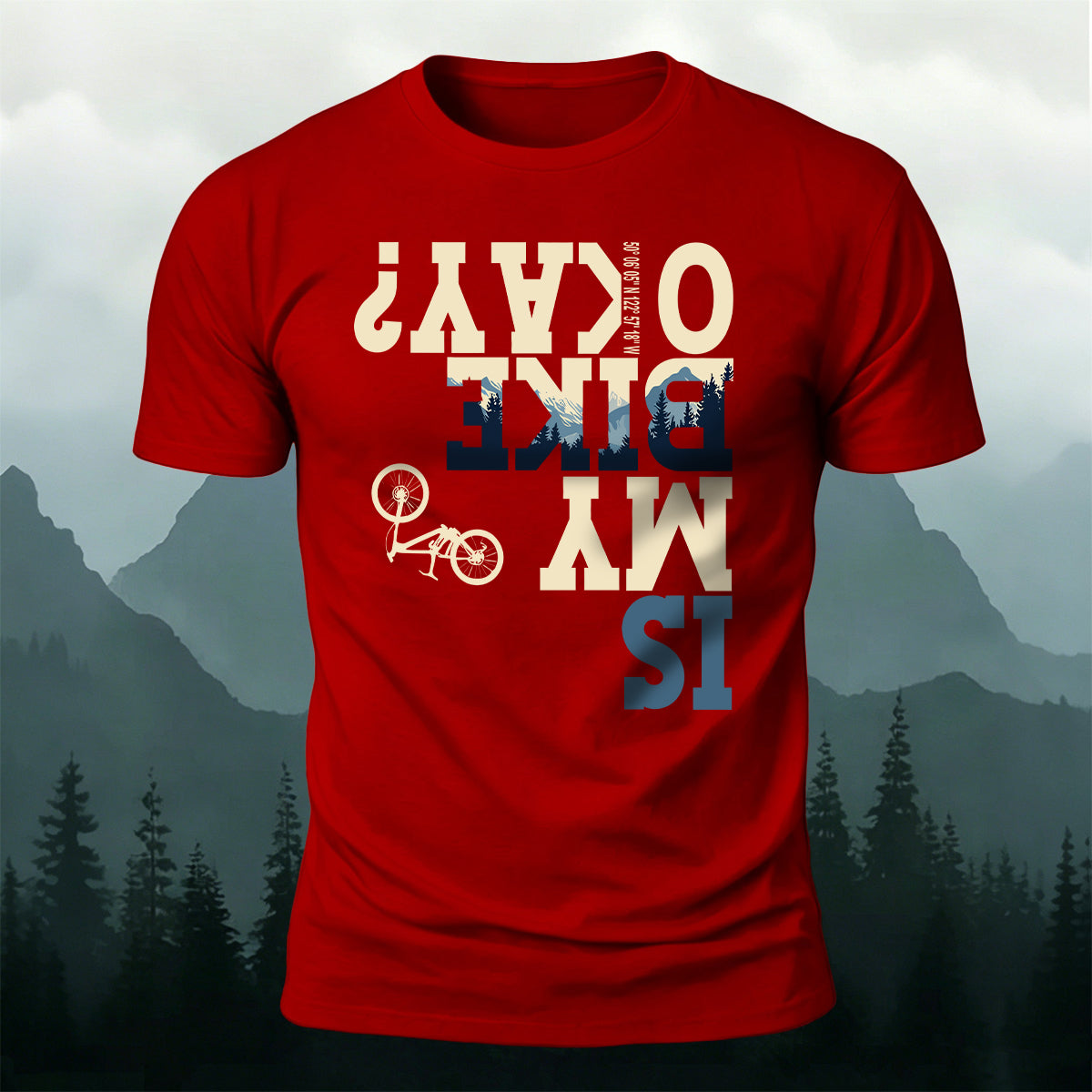 Cycling Letter Print Comfortable Breathable T-Shirt