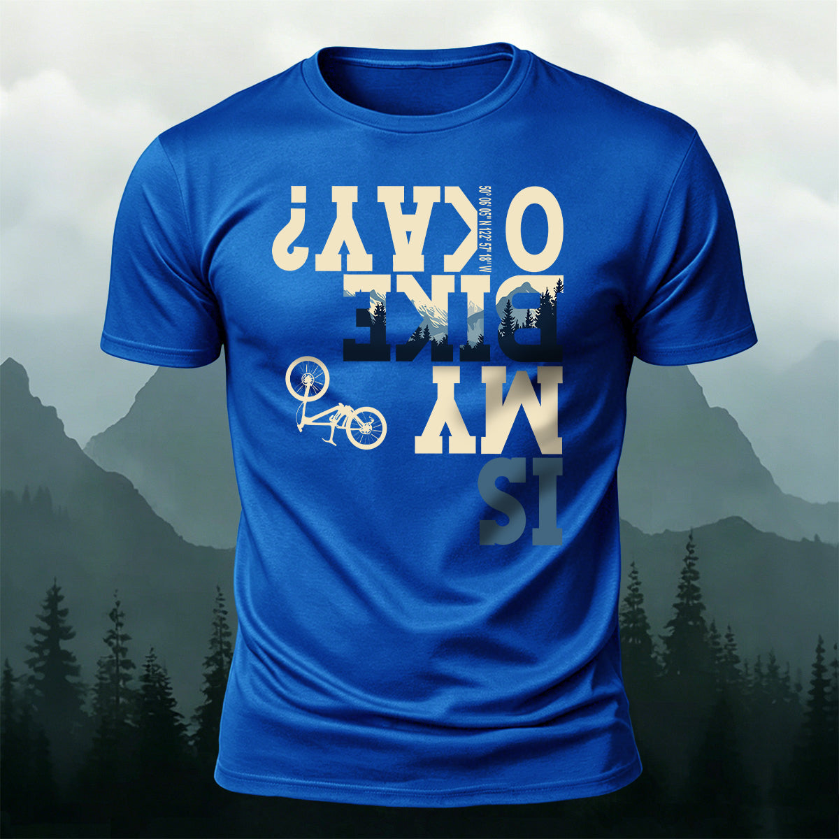 Cycling Letter Print Comfortable Breathable T-Shirt