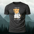 Cotton Cute and Goofy Puppy Doctor Casual T-Shirt