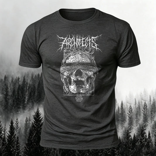 Premium Cotton Skull-Print Crew-Neck T-Shirt