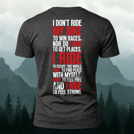 Cotton Personalized Cycling Letter Trendy Casual Tee