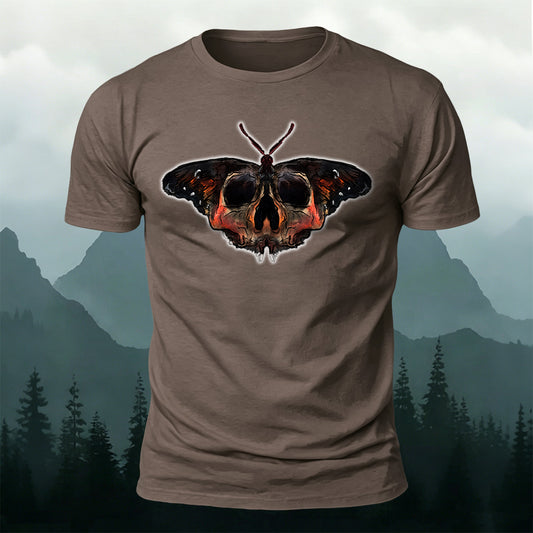 100% Cotton Retro Simple Butterfly Pattern Tee