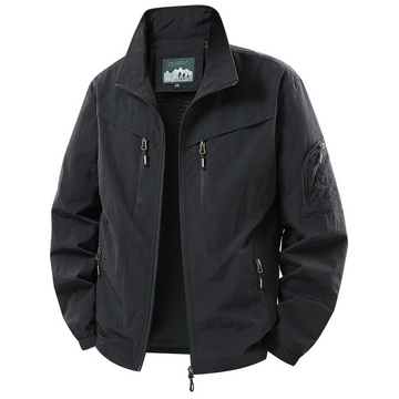 Fashion Minimalist Multi-Pocket Bomber Jacket