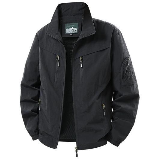 Fashion Minimalist Multi-Pocket Bomber Jacket