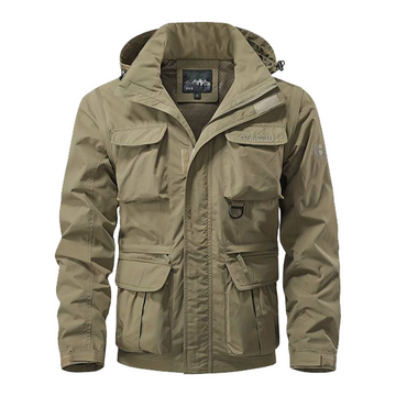Detachable Sleeve Outdoor Multi-Pocket Cargo Jacket