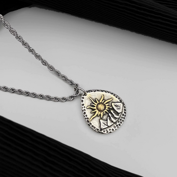 Vintage Versatile Outdoor Sunrise Pendant Necklace