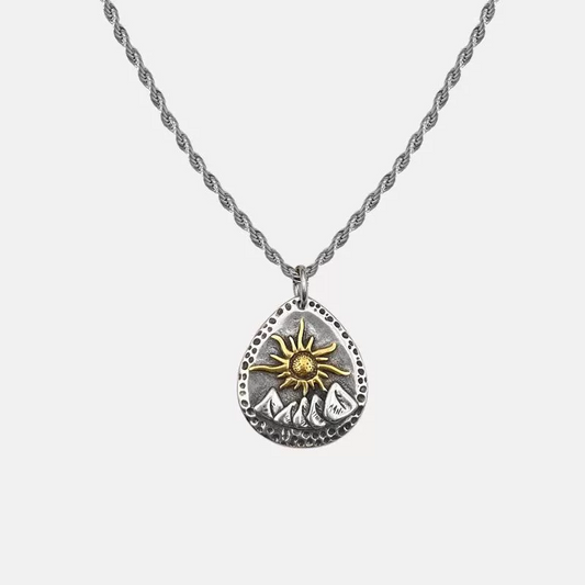 Vintage Versatile Outdoor Sunrise Pendant Necklace
