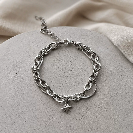 Multi-Layer Casual Star Pendant Bracelet